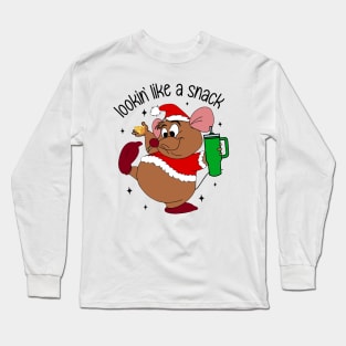 Lookin Like A Snack Gus Gus And The Cheese Christmas Long Sleeve T-Shirt